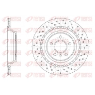 Тормозной диск REMSA 9TGQ KD Mercedes M-Class (W166) 3 Кроссовер 2.1 ML 250 CDI / BlueTEC 4 matic (1604. 1603) 204 л.с. 2011 – 2015 61900.10