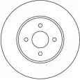 Тормозной диск MOTAQUIP LVBD1014Z 3545199 MCWWB0 0HRY ROG