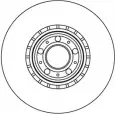 Тормозной диск MOTAQUIP 6DHL CG 3545269 LVBD1085Z Z74P7