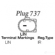 Генератор REMY dra6000 Y02IE 1856884 DA71 10 - Изображение 3