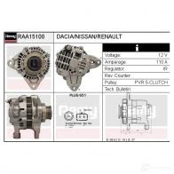 Генератор REMY 1865040 raa15100 YW P1T 5414352764339 - Изображение 2