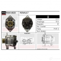 Генератор REMY XV7 PT 1865005 5414352764797 raa14820 - Изображение 2