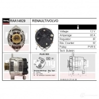 Генератор REMY 5414352777773 raa14829 1865008 1KR SJ - Изображение 2