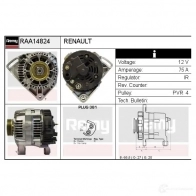 Генератор REMY YCXL 3T 5414352765879 raa14824 1865006 - Изображение 2