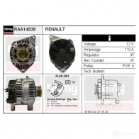 Генератор REMY 1865011 9 GT0F8 5414352765534 raa14838 - Изображение 2