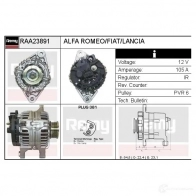 Генератор REMY Z 9X8X 1865160 raa23891 5414352765800 - Изображение 2