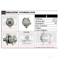 Генератор REMY DA53 13N dra4203n YO09RVE 1856671 - Изображение 2