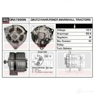 Генератор REMY dra7890n 7QU0OX DA9 000N 1856987 - Изображение 2