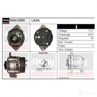 Генератор REMY 1864978 B Z4TZS 5414352777735 raa14565 - Изображение 2