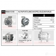 Генератор REMY 0H 8RCJR 1864878 raa11318 5414352770668 - Изображение 2