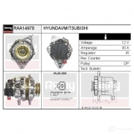 Генератор REMY 1865036 5414352774277 raa14970 GAF V5 - Изображение 2