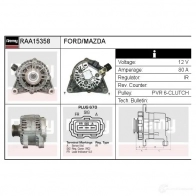 Генератор REMY CA8 TS6F 1865082 5414352765312 raa15358 - Изображение 2