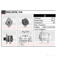 Генератор REMY 1855216 dra1187n DA2297 N V7ZAL - Изображение 2