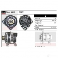 Генератор REMY 5414352765411 raa14910 B V9STGY 1865028 - Изображение 2