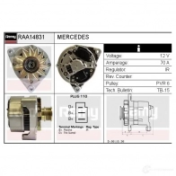 Генератор REMY raa14831 RR 1WBK 5414352765824 1865010 - Изображение 2
