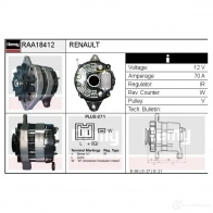 Генератор REMY 1865107 2 V8G48 5414352764537 raa18412 - Изображение 2