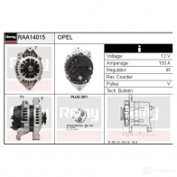 Генератор REMY 1864914 5414352775182 raa14015 J4 R9G - Изображение 2