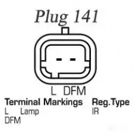 Генератор REMY dra4113 MLPL2 Renault Scenic (JA, FA) 1 Минивэн 1.6 102 л.с. 2001 – 2003 DA5 223