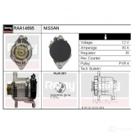 Генератор REMY 1864987 5414352769570 raa14695 UR 6QK - Изображение 2