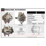 Генератор REMY dra3276n GROL7 1855943 D A4386N - Изображение 2