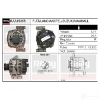 Генератор REMY 5414352765374 raa15355 ELX5 3Q 1865081 - Изображение 2