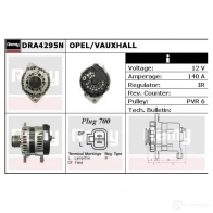 Генератор REMY 1856750 DA540 5N dra4295n 2H1A7 - Изображение 2