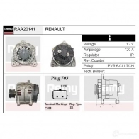Генератор REMY 5414352770613 5AMQX 6 raa20141 1865116 - Изображение 2
