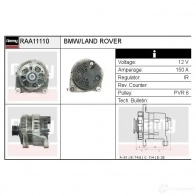 Генератор REMY 1864843 raa11110 STZS IIZ 5414352768344 - Изображение 2