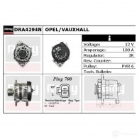 Генератор REMY dra4294n 1856748 DA5404 N 63XD4Q - Изображение 2