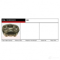 Тормозной суппорт REMY 5414352508612 dc80620 1851444 H MMBA - Изображение 1