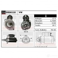 Стартер REMY W29H6S 1861021 DS72 20 drs6110 - Изображение 3