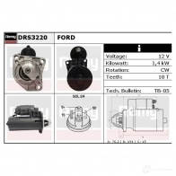 Стартер REMY V8R2TJ DS433 0 drs3220 1860304 - Изображение 2