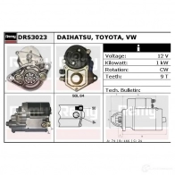 Стартер REMY 3MRA9D DS413 3 1860140 drs3023
