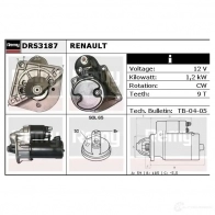 Стартер REMY drs3187 1HB1L 1860274 DS 4297 - Изображение 3