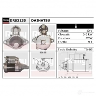 Стартер REMY drs3135 1860230 DS 4245 I9QRO - Изображение 2