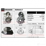 Стартер REMY 7XTU6 drs6600 1861052 DS771 0 - Изображение 3