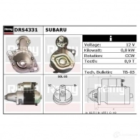 Стартер REMY DS54 41 drs4331 1860917 6S6WUYZ - Изображение 2