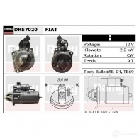 Стартер REMY 1861080 4XEUA5 drs7020 DS81 30 - Изображение 3