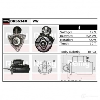 Стартер REMY drs6340 1861037 5WTGX DS745 0 - Изображение 2