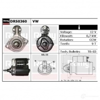 Стартер REMY KQ0LR5 1859237 DS14 70 drs0360 - Изображение 2