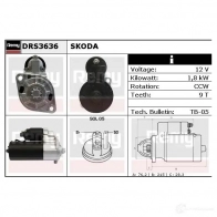 Стартер REMY DS 4746 drs3636 1860604 XPZBZ1E - Изображение 2