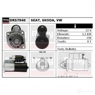 Стартер REMY FPPBGJZ 1861146 drs7940 DS9 050 - Изображение 5