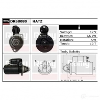 Стартер REMY BLP6GJH 1861166 drs8080 DS9 190