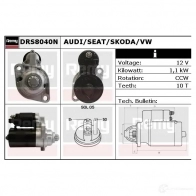 Стартер REMY drs8040n DS915 0N 1861162 KPIUBWL - Изображение 3