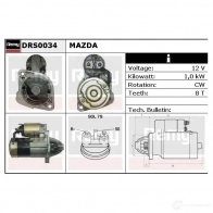 Стартер REMY DS1 144 Mazda 3 (BK) 1 Хэтчбек 1.4 80 л.с. 2004 – 2009 292OI78 drs0034