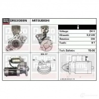Стартер REMY DS419 8N drs3088n 1860194 536WM - Изображение 2
