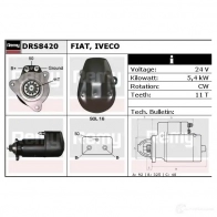 Стартер REMY drs8420 SDTJ80 DS953 0 1861187 - Изображение 2