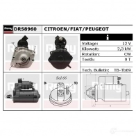 Стартер REMY DS 0070 drs8960 1861219 DHVX3 - Изображение 2