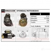 Стартер REMY SSR8O DS425 3N 1860237 drs3143n - Изображение 3