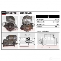 Стартер REMY DS188 8 drs0778 MFB3QH 1859649